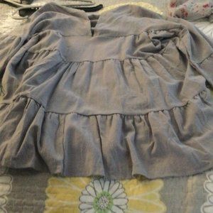 Grey Flowy Boutique Top